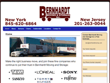 Tablet Screenshot of bernhardtmoving.com